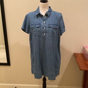 Denim mini dress